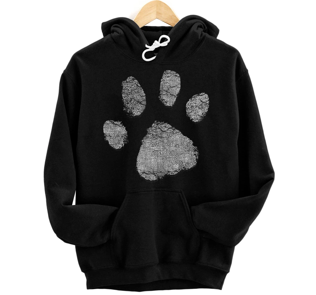 Personalized Dog Lovers | Dog Paw Print Dog Mom Dad Pullover Hoodie Pullover Hoodie