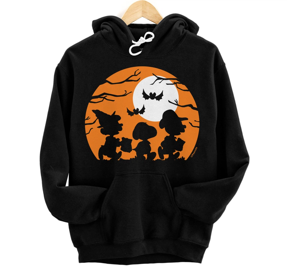 Personalized Peanuts - Halloween - Trick Or treat Silhouettes Pullover Hoodie