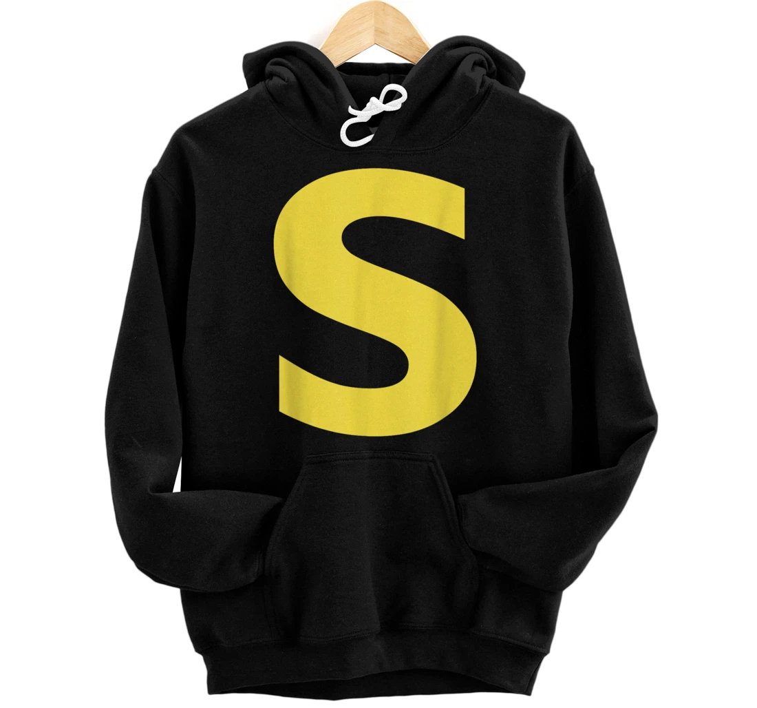 Personalized Letter S Funny Chipmunk Group Matching Halloween Costume Pullover Hoodie