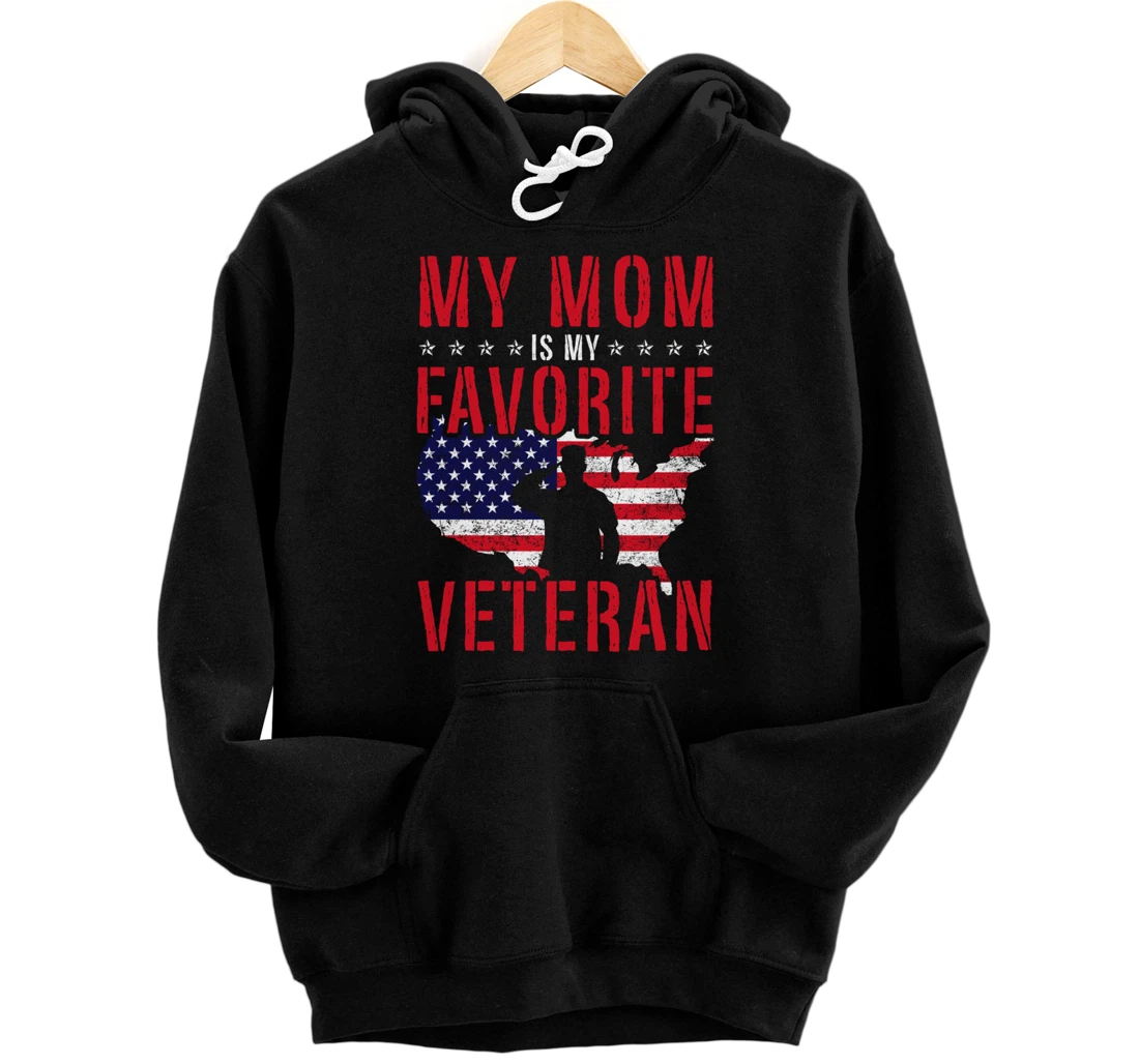 Personalized Mom Mothers Day Favorite Veteran Pullover Hoodie