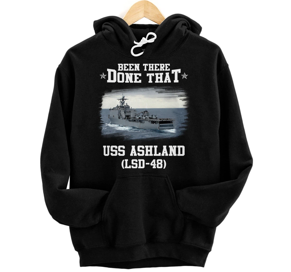 Personalized USS Ashland LSD-48 Veterans Day Father Day Pullover Hoodie