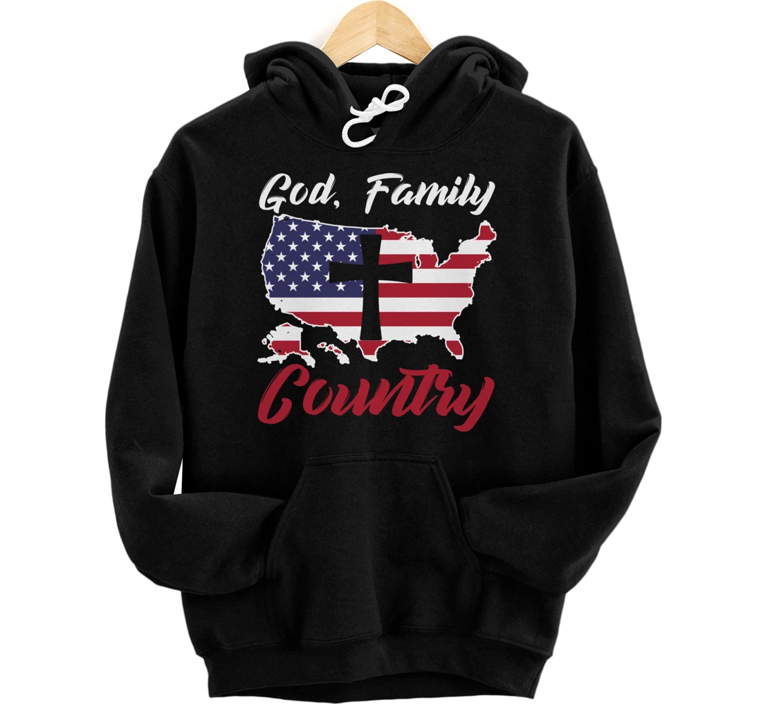 Personalized God Family Country Pullover Hoodie