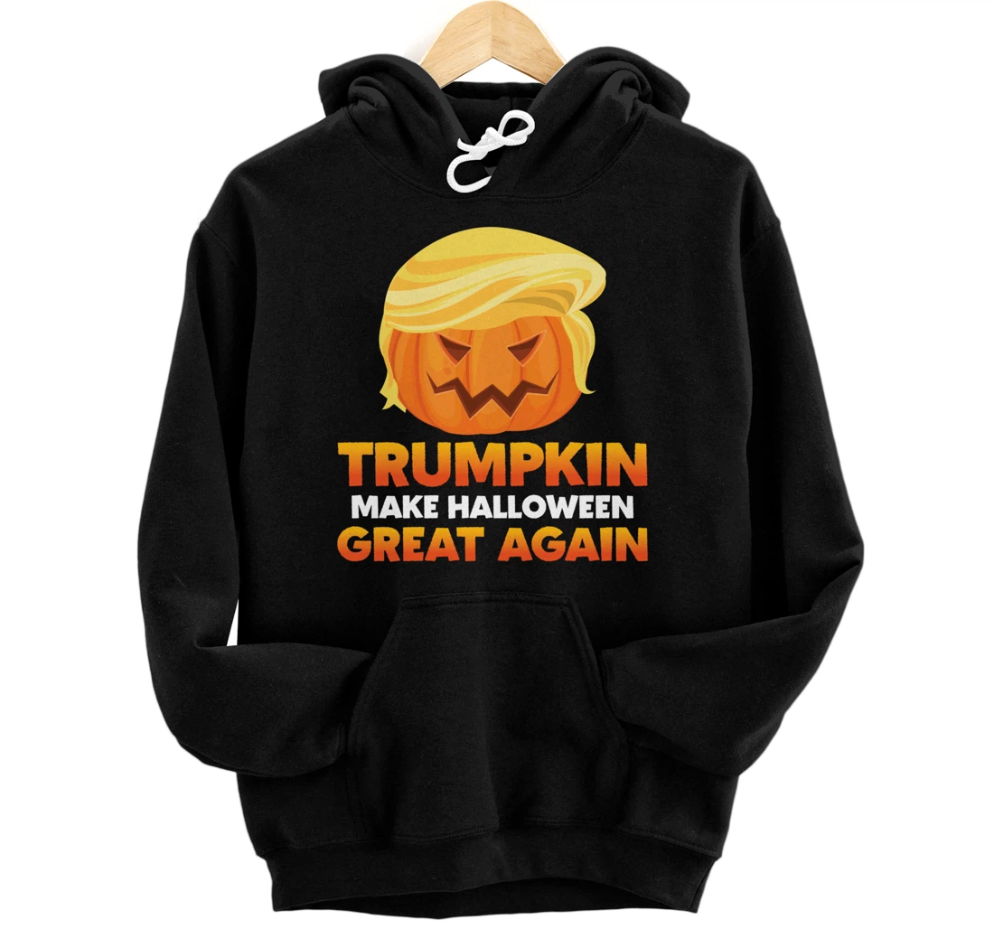 Personalized Trump Halloween Costume Trumpkin Make Halloween Great Again Pullover Hoodie