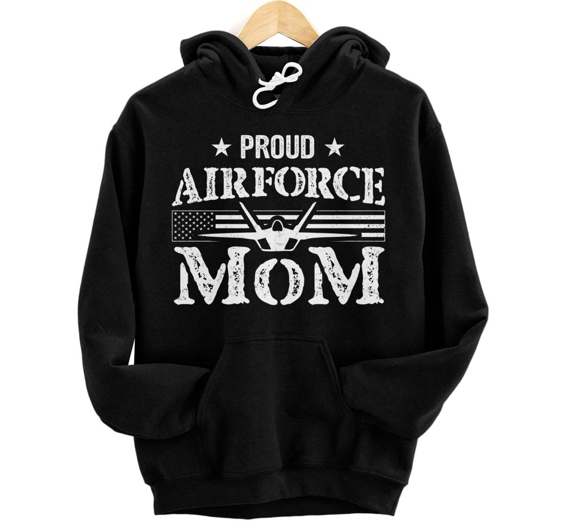 Personalized Proud Air Force Mom - Airforce Gifts - July 4th Mothers Day Pullover Hoodie