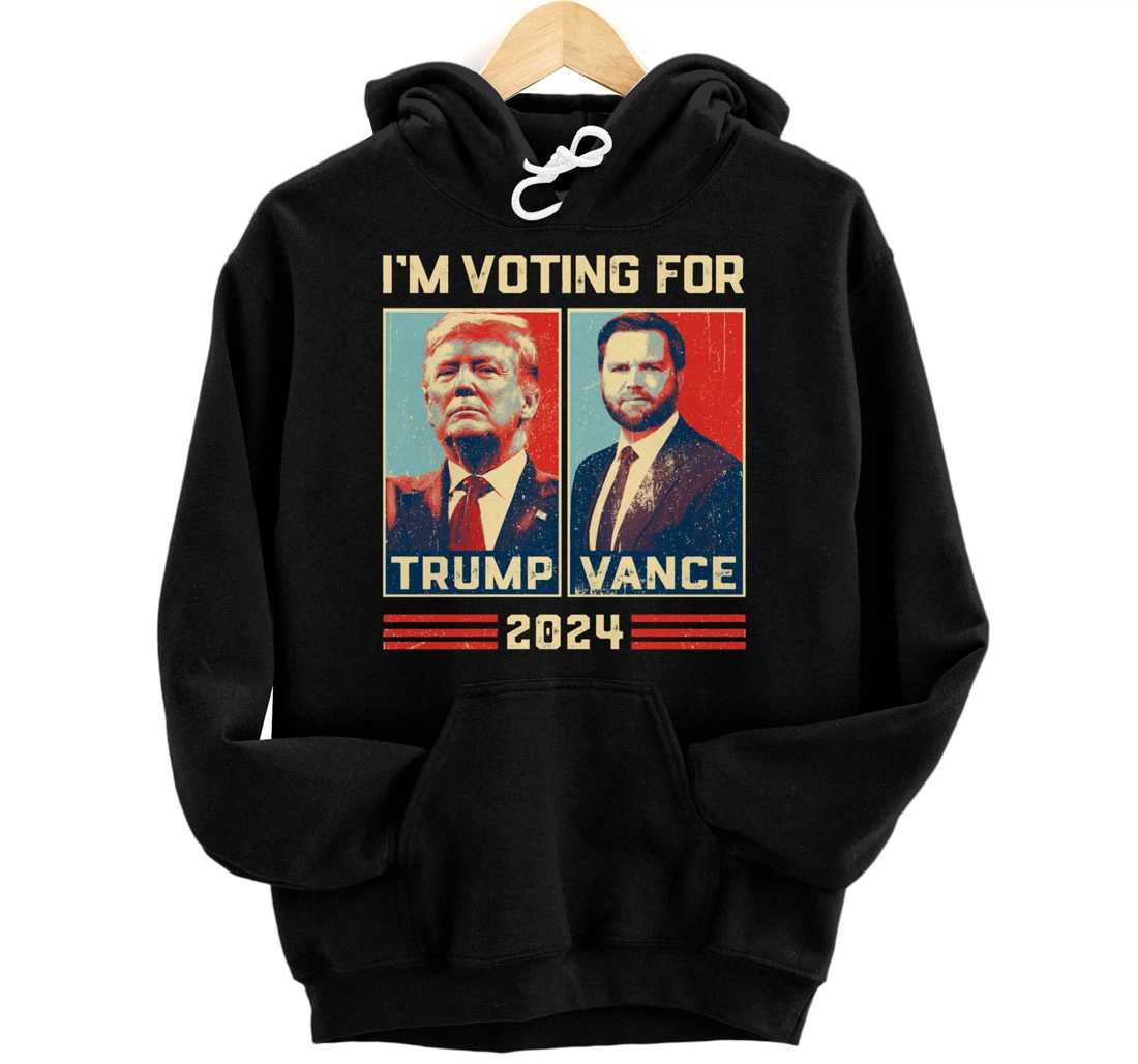 Personalized Outlaw Hillbilly I'm Voting For Trump Vance 2024 Vote Trump Pullover Hoodie