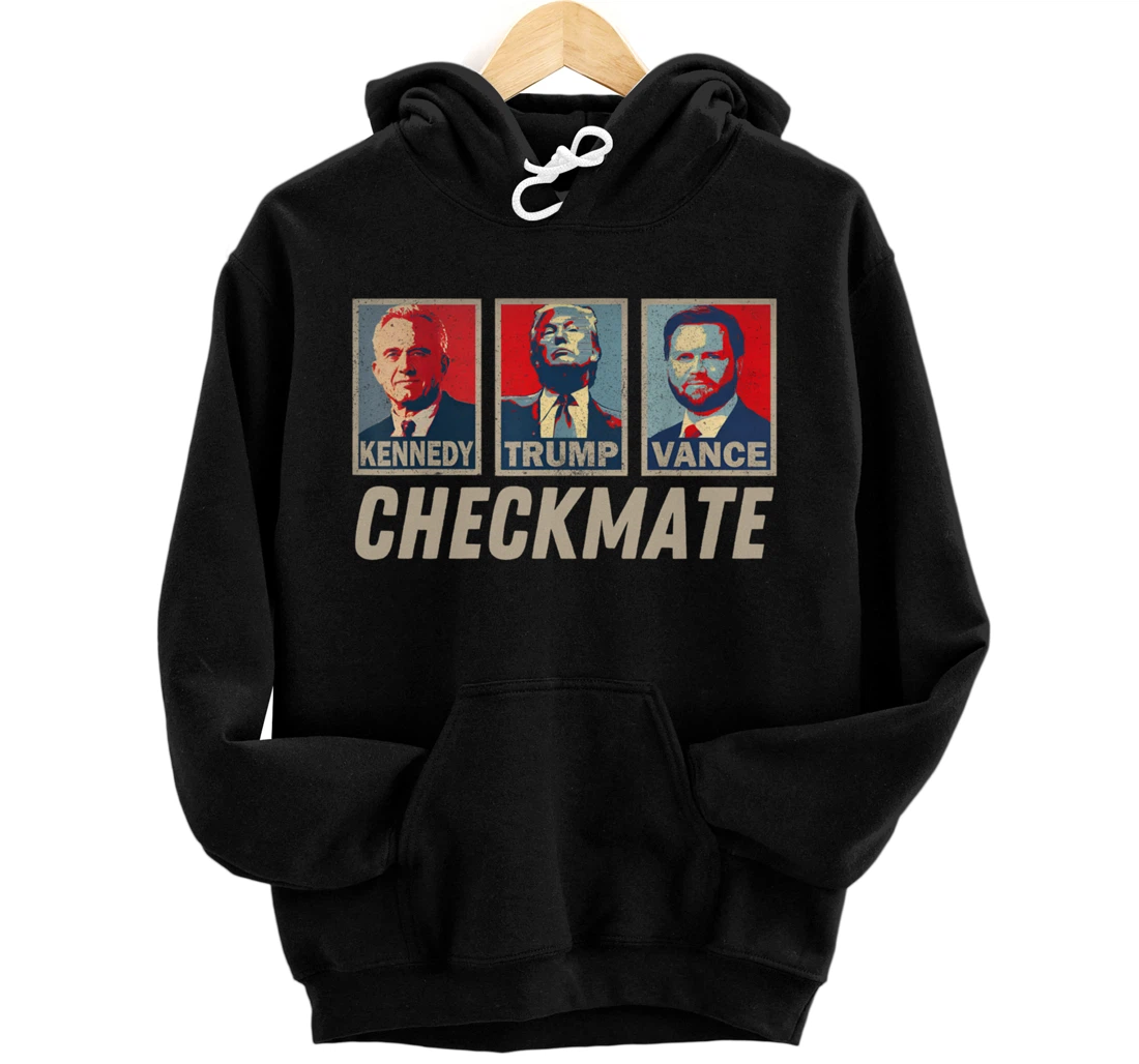 Personalized Trump Vance Kennedy Checkmate 2024 Election Republican Pullover Hoodie