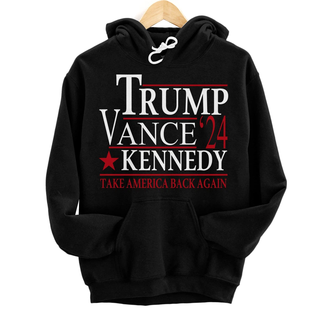 Personalized Trump Vance Kennedy take America back again Trump Kennedy Pullover Hoodie