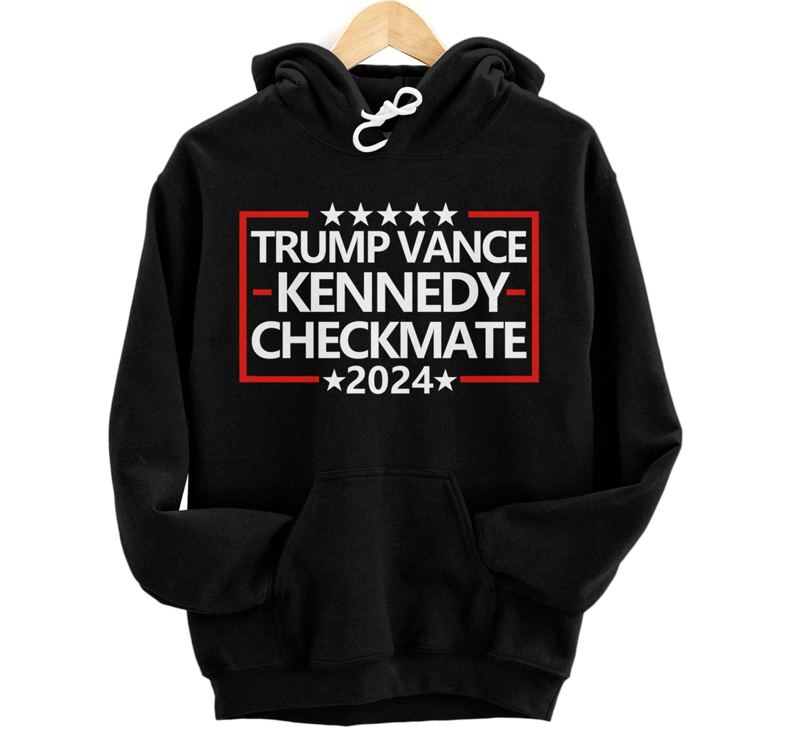 Personalized Trump Vance 2024 Shirt Trump Vance Kennedy Checkmate Pullover Hoodie