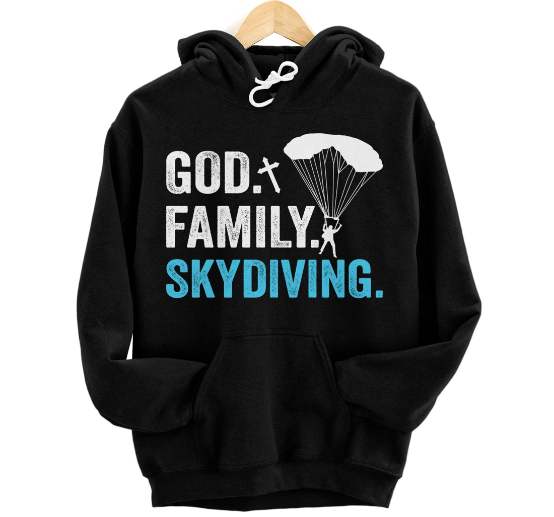 Personalized God Family Skydiving Pullover Hoodie