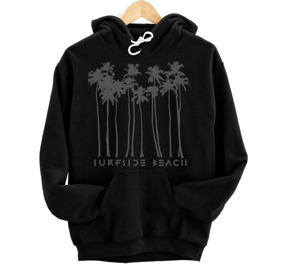 Personalized Surfside Beach Texas Holiday TX Vacation Palm Tree Vintage Pullover Hoodie