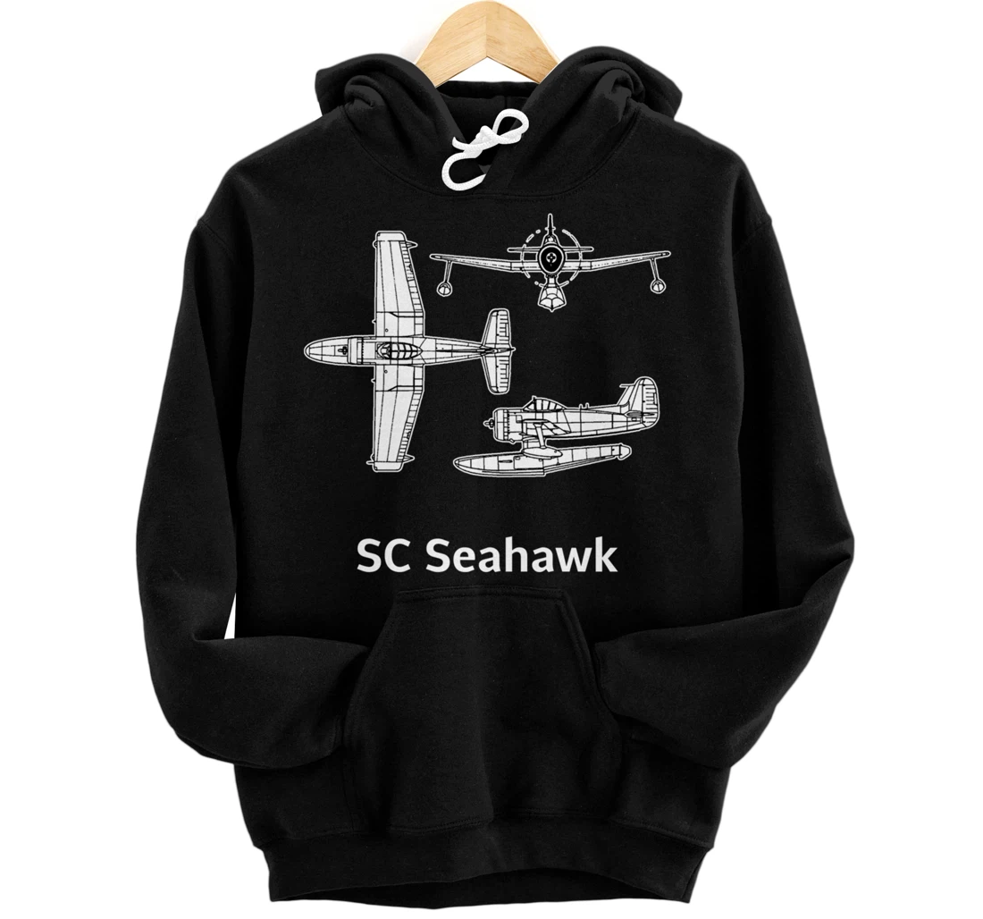 Personalized Curtiss SC Seahawk Scout Seaplane SC 1 Seahawk Plane Pullover Hoodie