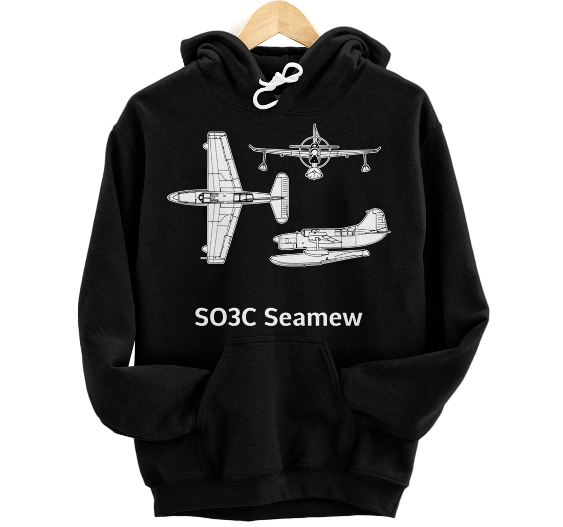 Personalized Curtiss SO3C Seamew Aircraft Pullover Hoodie