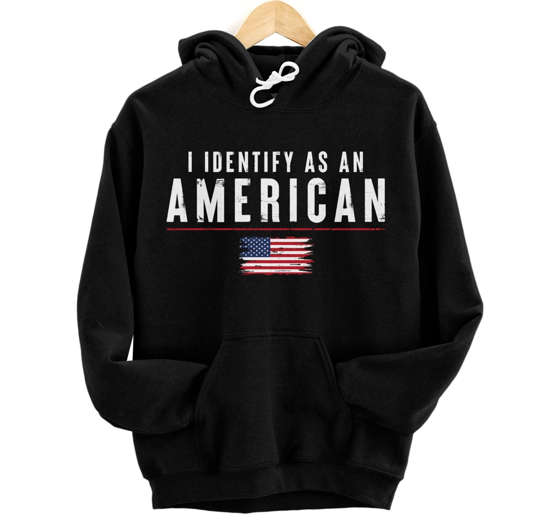 Personalized i Identify As An American Flag 4th July Independence Day Pullover Hoodie