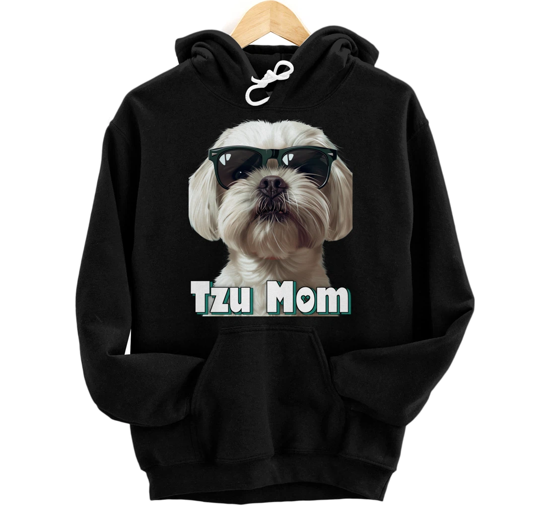 Personalized Tzu Mom Apprel - Cute Dog Lover Design for Women, Tzu Owners Pullover Hoodie