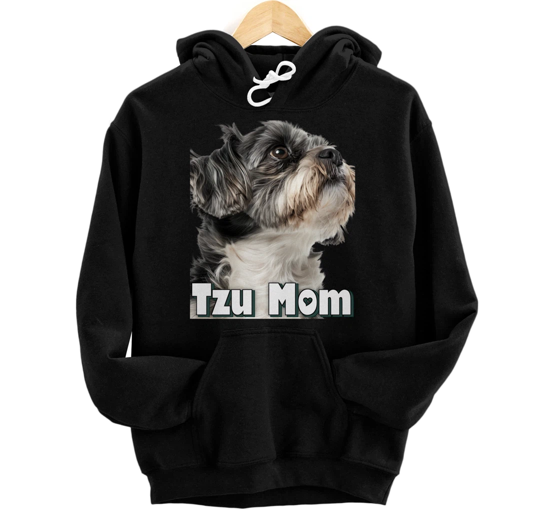 Personalized Tzu Mom Apprel - Cute Dog Lover Design for Women, Tzu Owners Pullover Hoodie