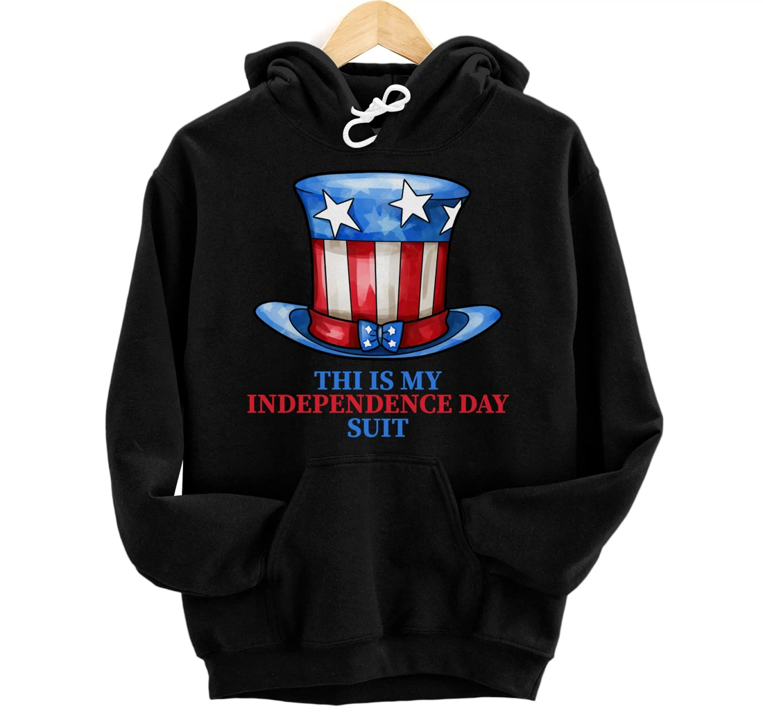 Personalized This Is My Independence Suit American For Patriotic Man Boy Pullover Hoodie