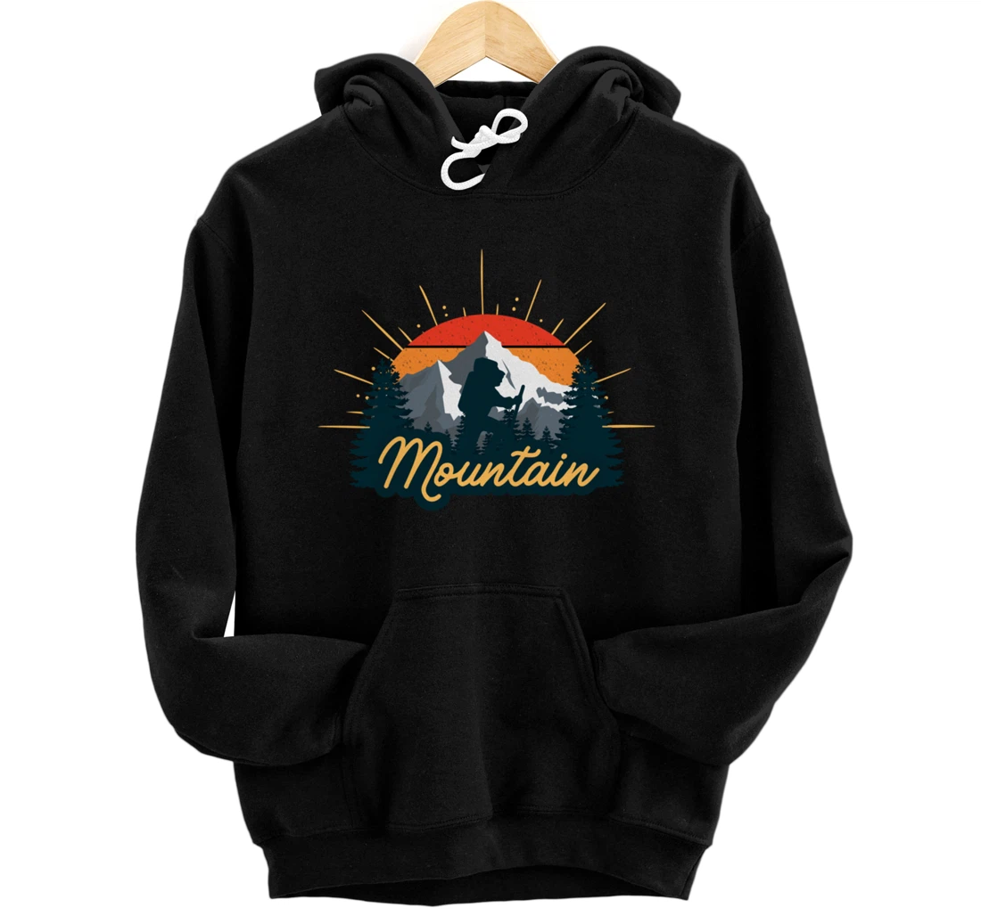 Personalized Family Gift:Mountain & Nature Pullover Hoodie