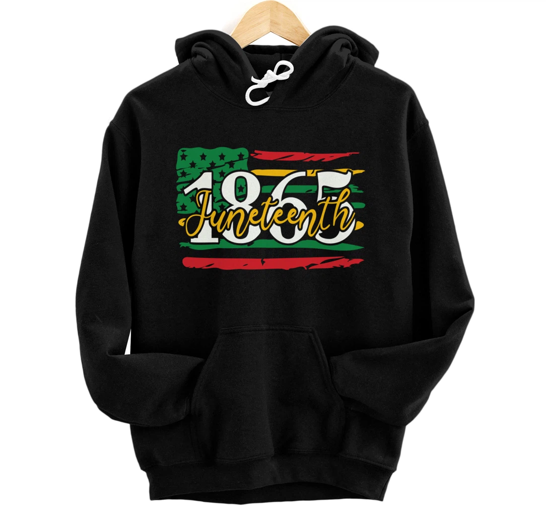 Personalized Juneteenth Flag 1865 freedom black pride Independence Day Pullover Hoodie