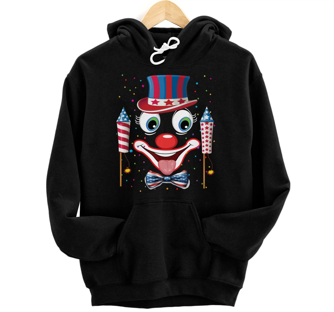 Personalized Carnival Clown Circus Costume Women Men Independence Day Tee Pullover Hoodie