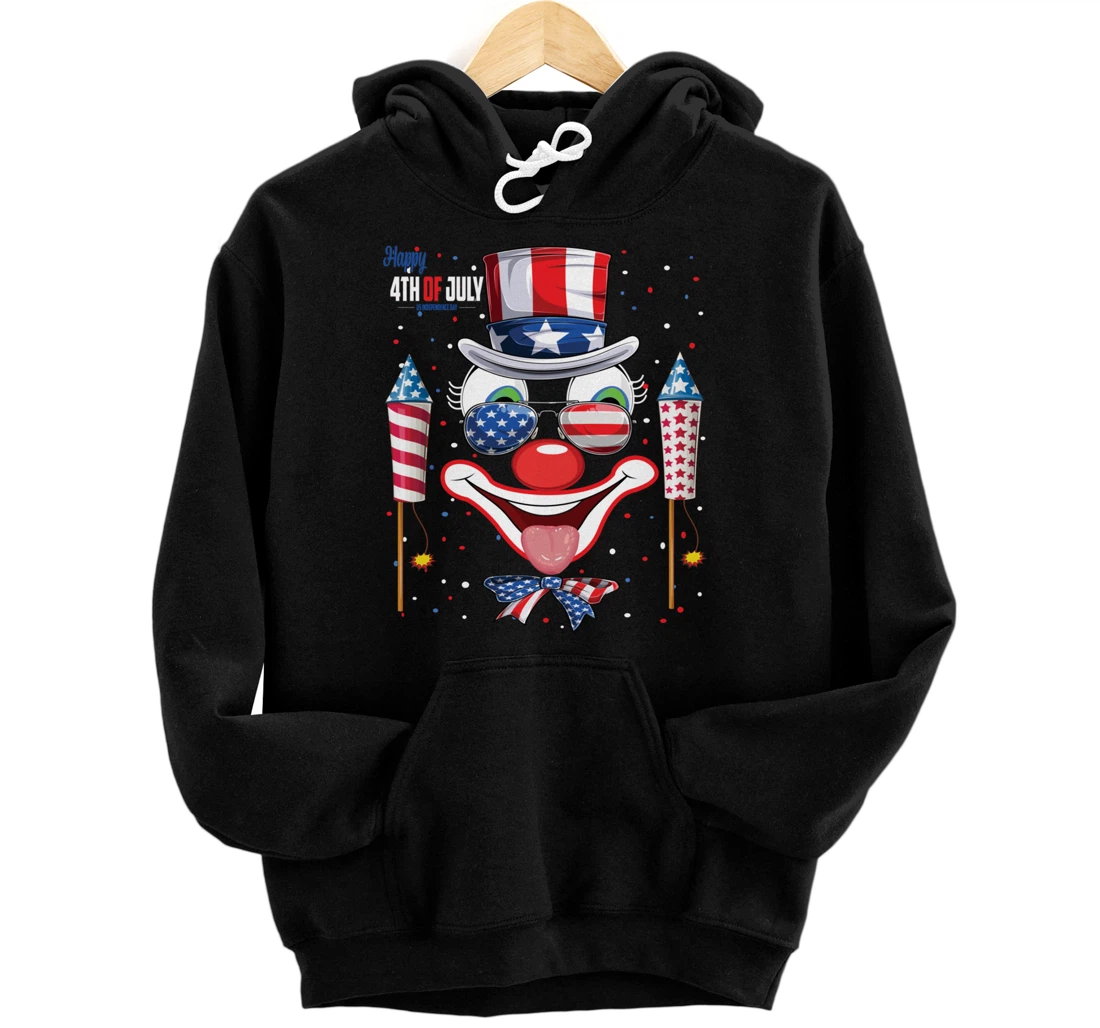 Personalized Carnival Clown Circus Costume Women Men Independence Day Tee Pullover Hoodie