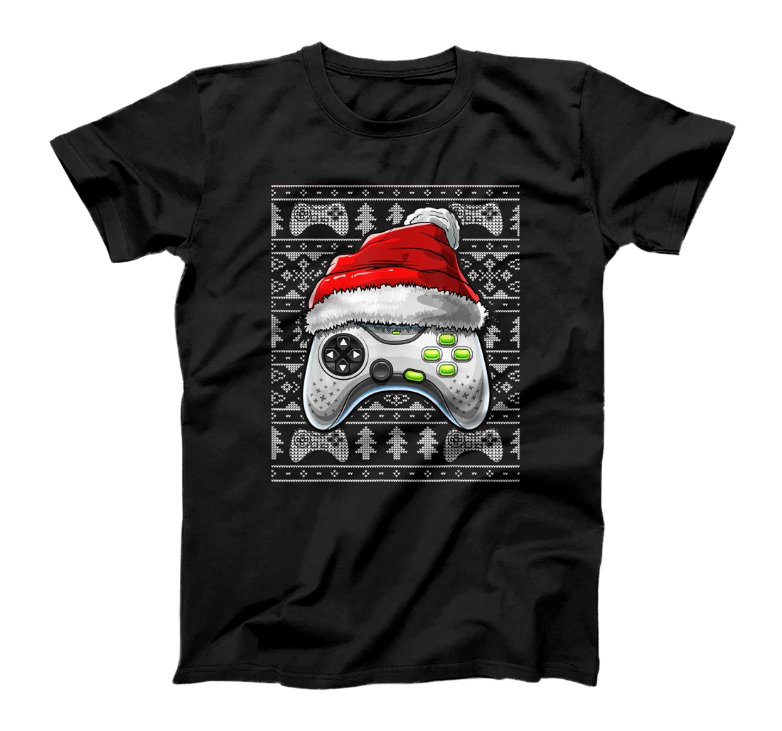 Ugly Christmas Video Game Controller Christmas Gamer Gift T-Shirt