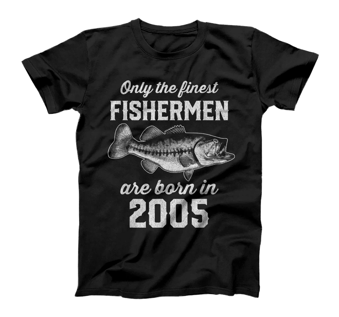 Gift for 15 Year Old: Fishing Fisherman 2005 15th Birthday T-Shirt