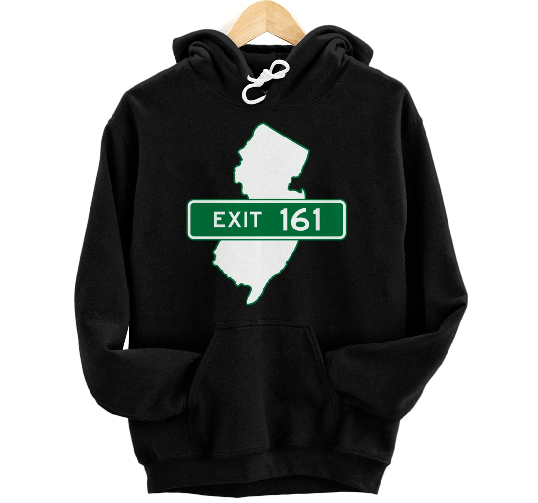 Personalized New Jersey NJ GSP Garden State Parkway Exit Sign 161 Pullover Hoodie