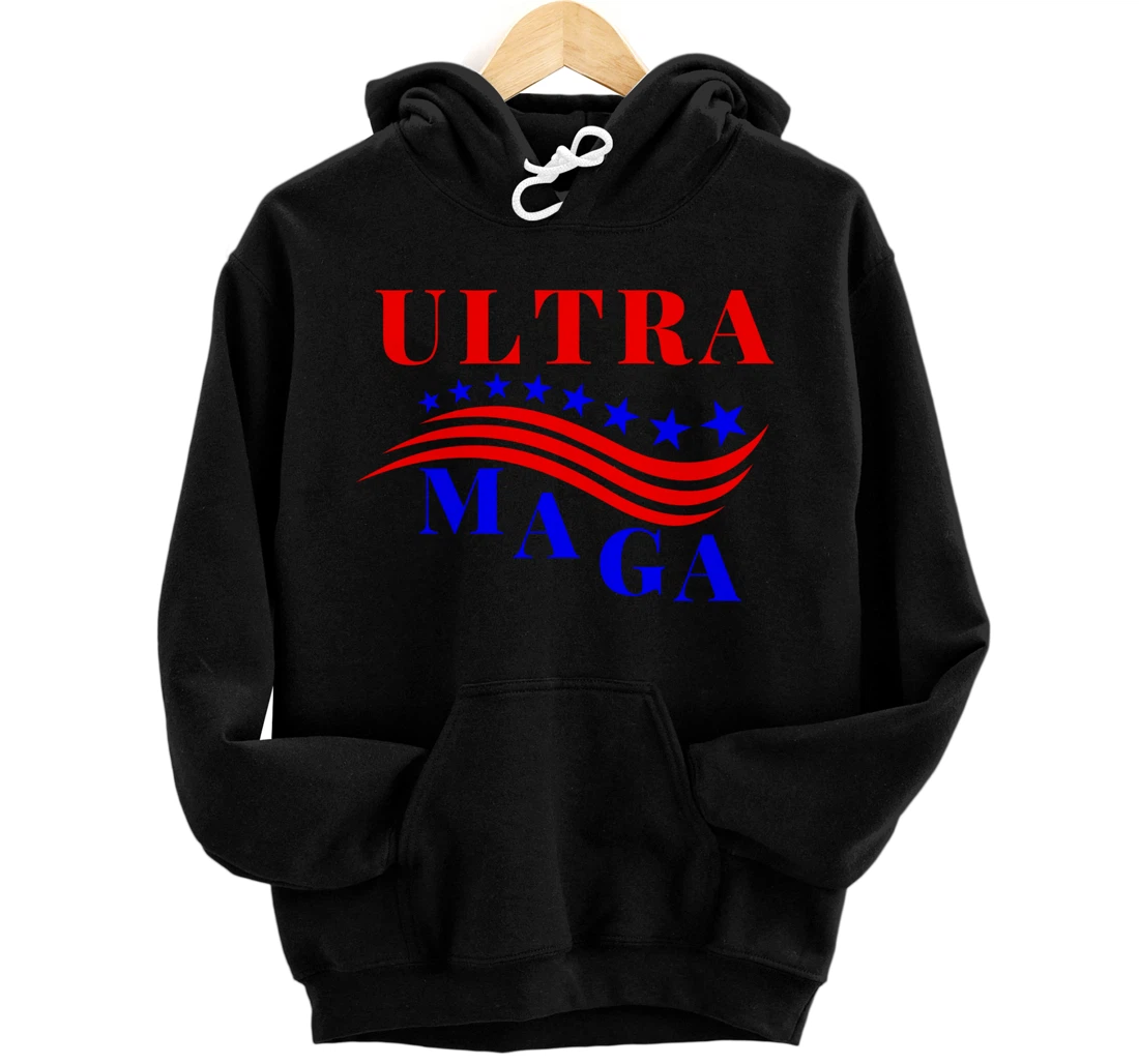 Personalized Ultra Mega Patriotic Trump Republicans Conservatives Apparel Pullover Hoodie