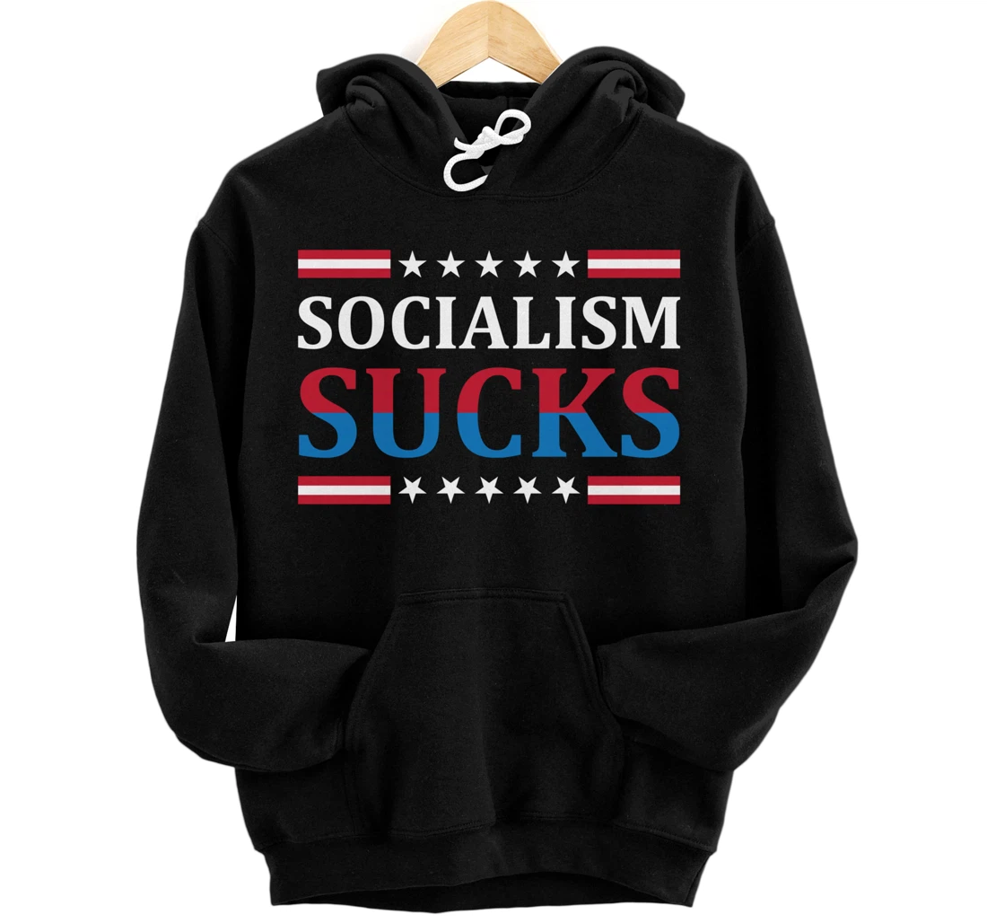 Personalized Political Trump Tshirt Socialism Red Wave Pro Trump Pullover Hoodie