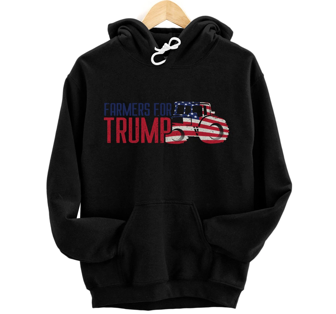 Personalized Farmers for Trump Flags Banners Signs & Apparel Pullover Hoodie