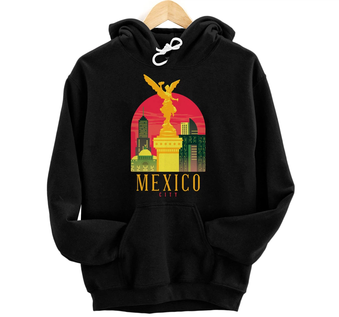 Personalized Mexico City Angel of Independence Statue Souvenir Pullover Hoodie