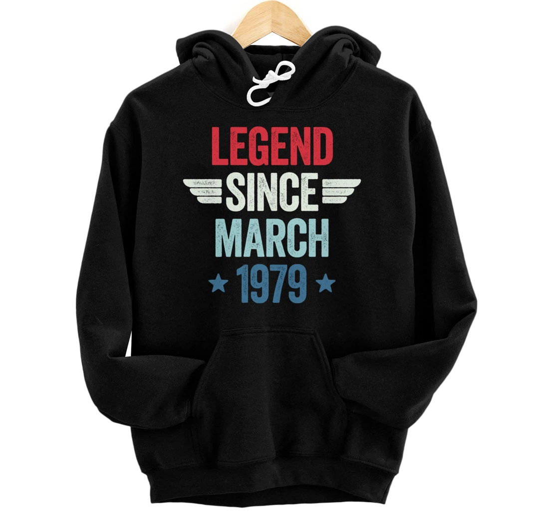 Personalized Legend Since March 1979 Pullover Hoodie