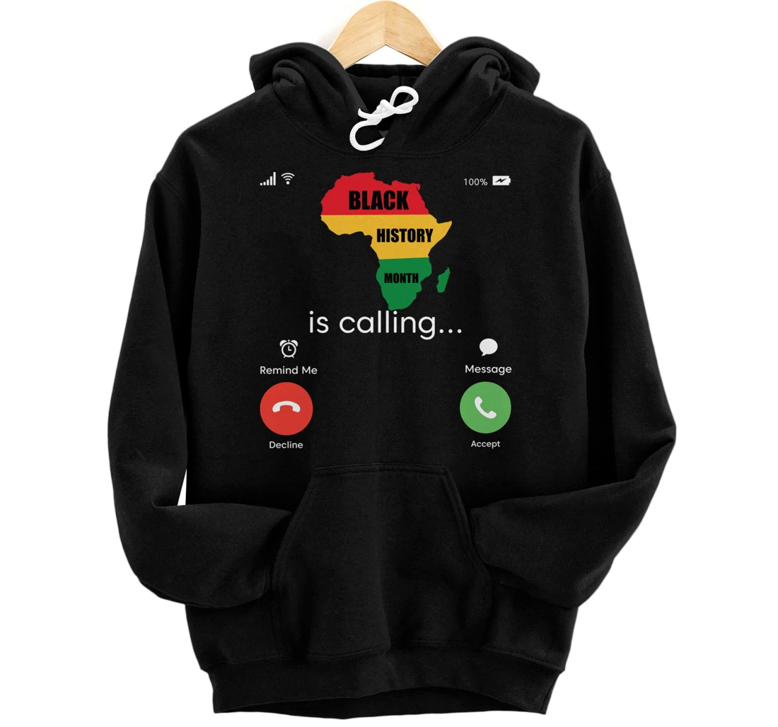 Personalized Black History Month Decorations Afro American African Pride Pullover Hoodie