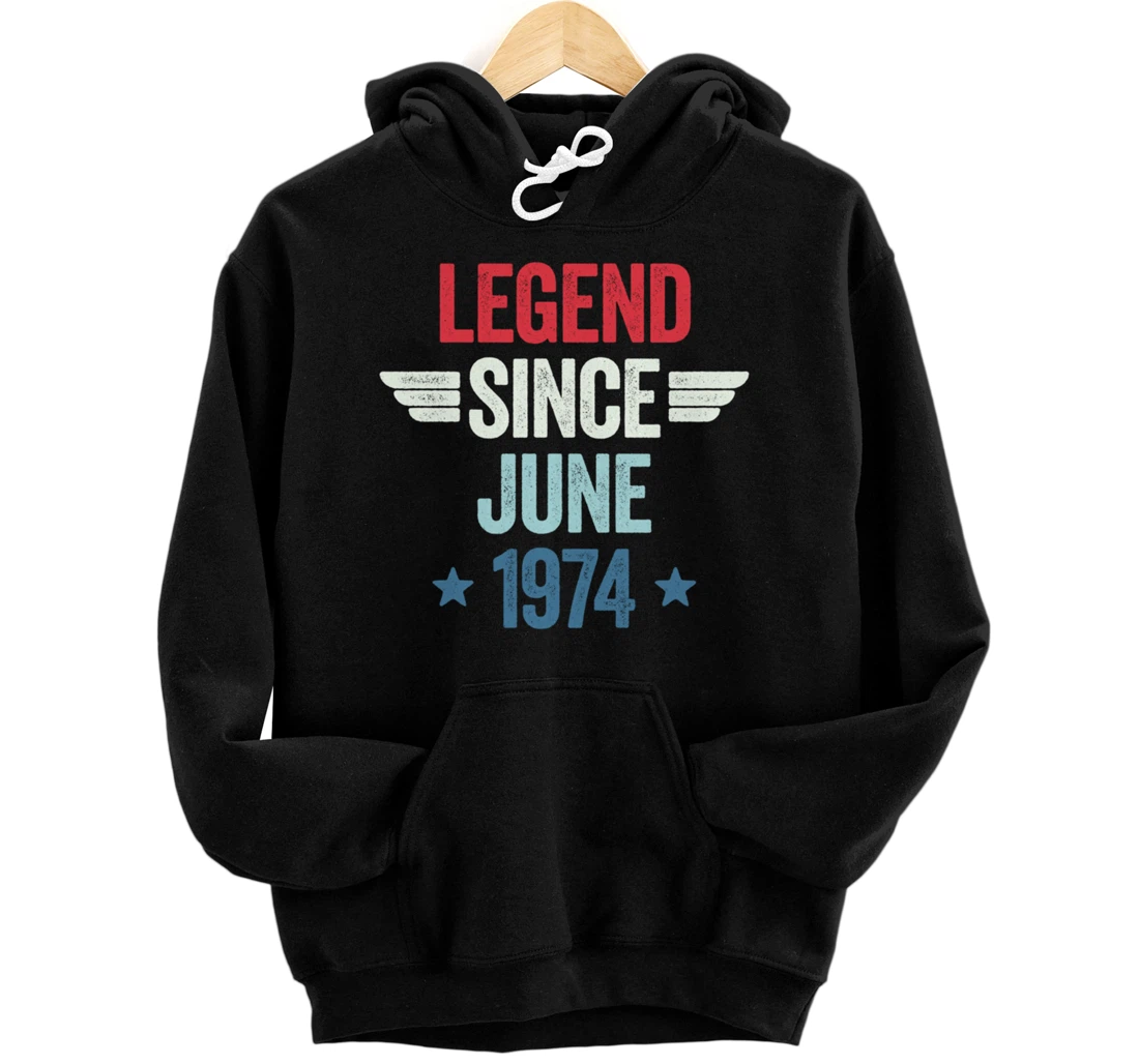 Personalized Legend Since June 1974 Pullover Hoodie