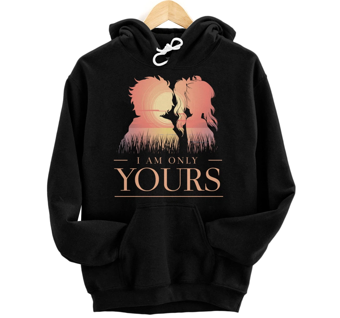 Personalized Valentine's Day Love Outfit - Anime Silhouettes in Sunlight Pullover Hoodie