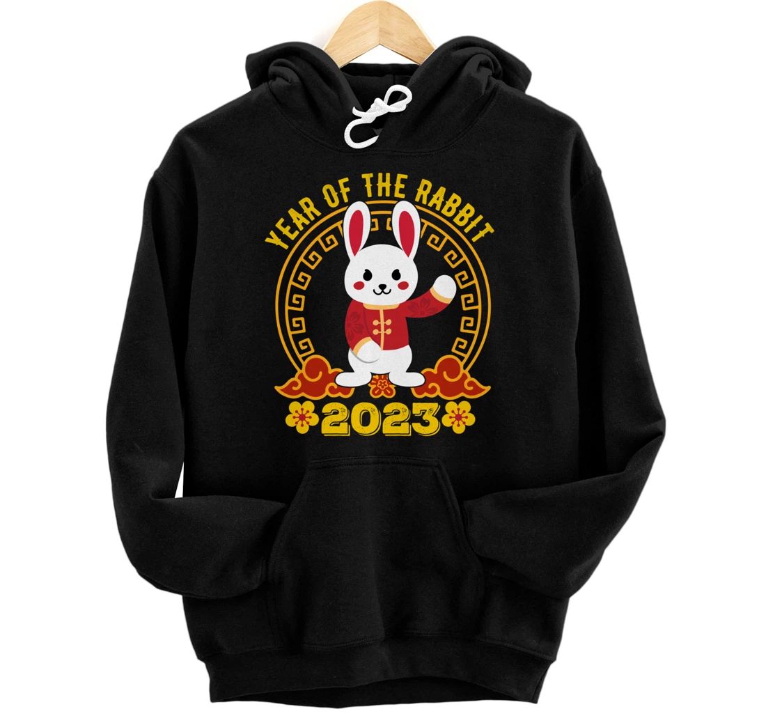 Personalized New Year's Eve Of The Rabbit Chinese Happy New Year 2023 Pullover Hoodie