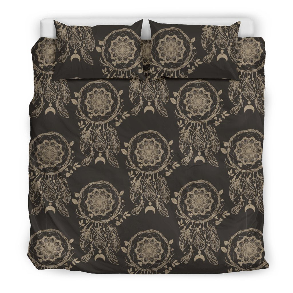 Feather Vintage Dream Catcher Duvet Cover Bedding Set - Bedding Set, Duvet Cover, Quilt, Pillow, Blanket