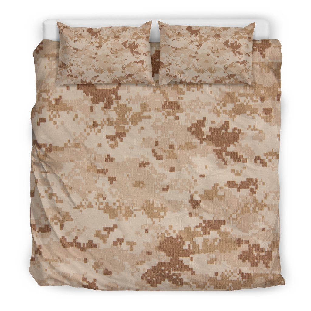 Marine Military Camouflage Camo Pattern Print Duvet Cover Bedding Set - Bedding Set, Duvet Cover, Quilt, Pillow, Blanket