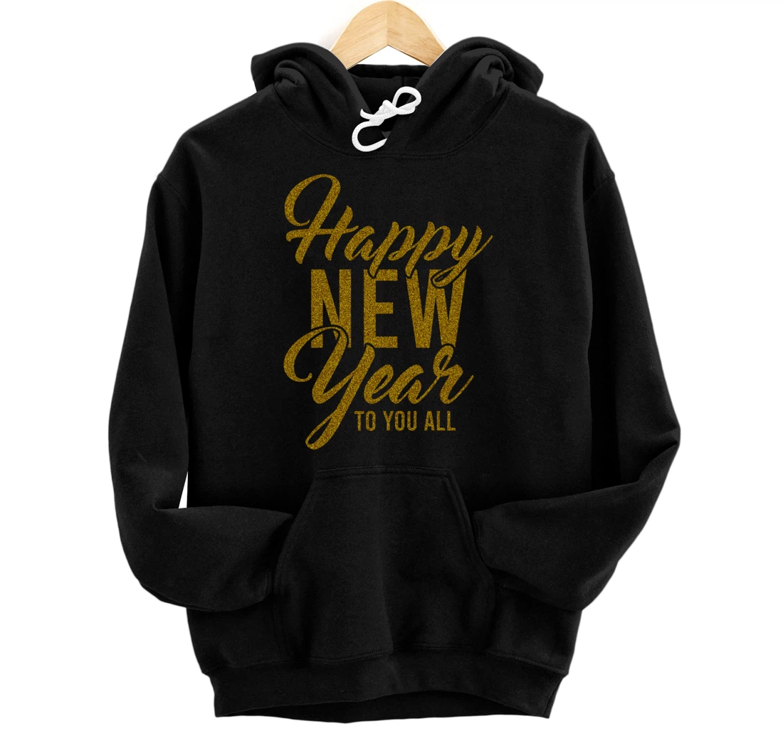 Personalized New Year Wishes, Peace, Love, Happy New Year, New Years Eve Pullover Hoodie