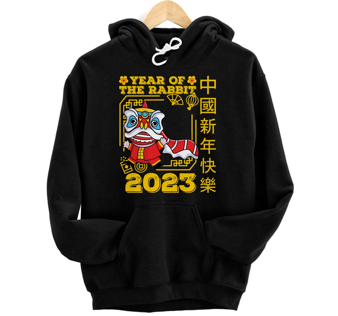 Personalized Chinese New Year Clothing Rabbit Chinese New Year 2023 Pullover Hoodie