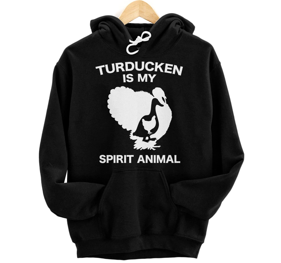 Personalized Funny Thanksgiving Turducken Holiday Dinner Spirit Animal Pullover Hoodie