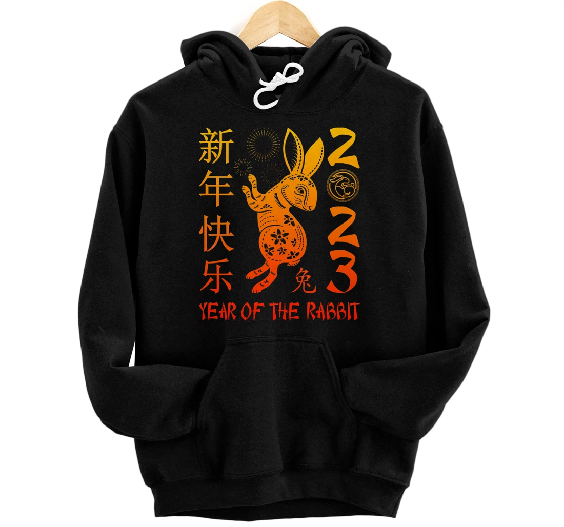 Personalized Year of the Rabbit 2023 Shirt Chinese New Year 2023 Pullover Hoodie