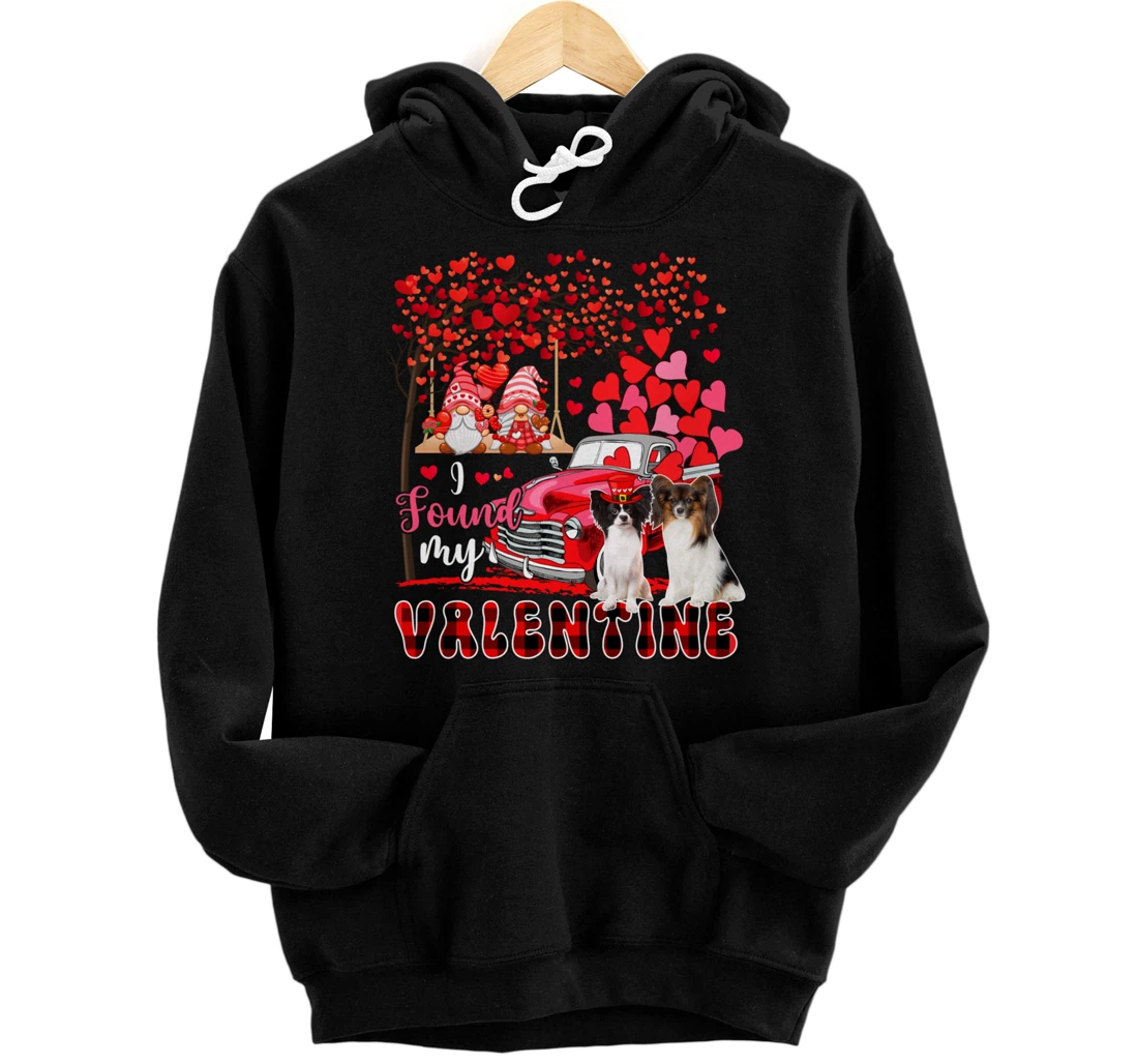 Personalized I Found Valentine Two Cute Papillons Couple Gnomes Pickup Pullover Hoodie