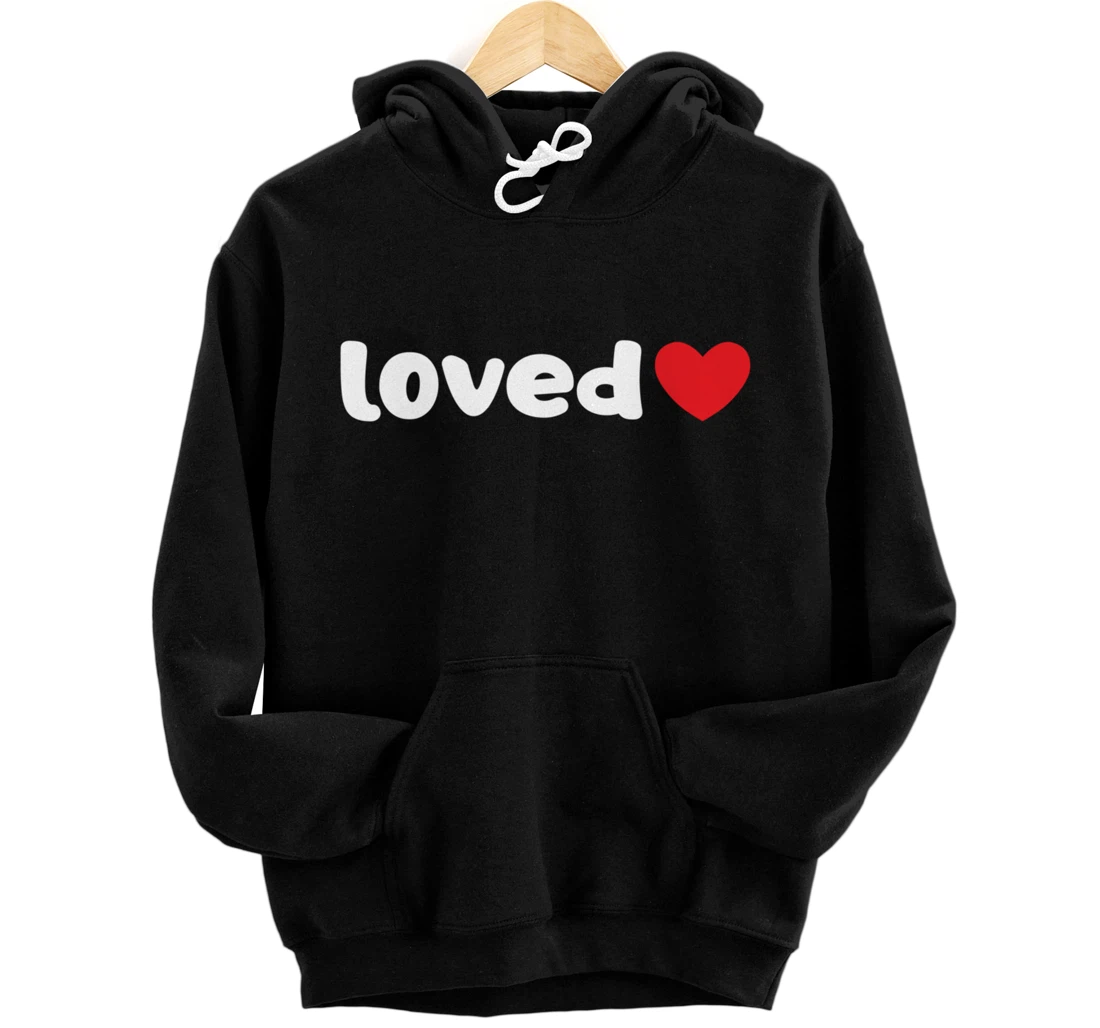 Personalized Loved Heart Valentines Day Cute Love Lover Pullover Hoodie