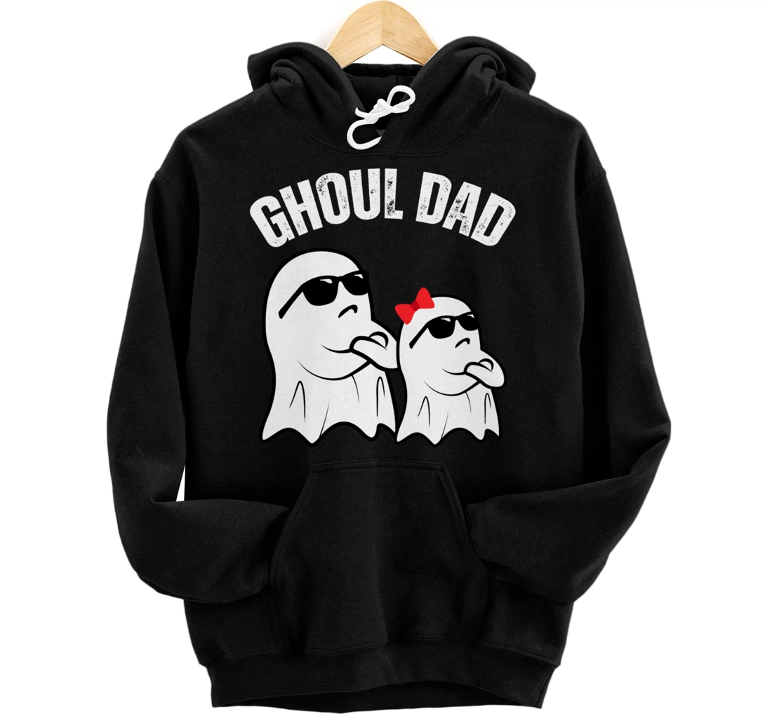 Personalized Ghoul Dad, Halloween Father, Funny Halloween Daddy Ghost Pullover Hoodie