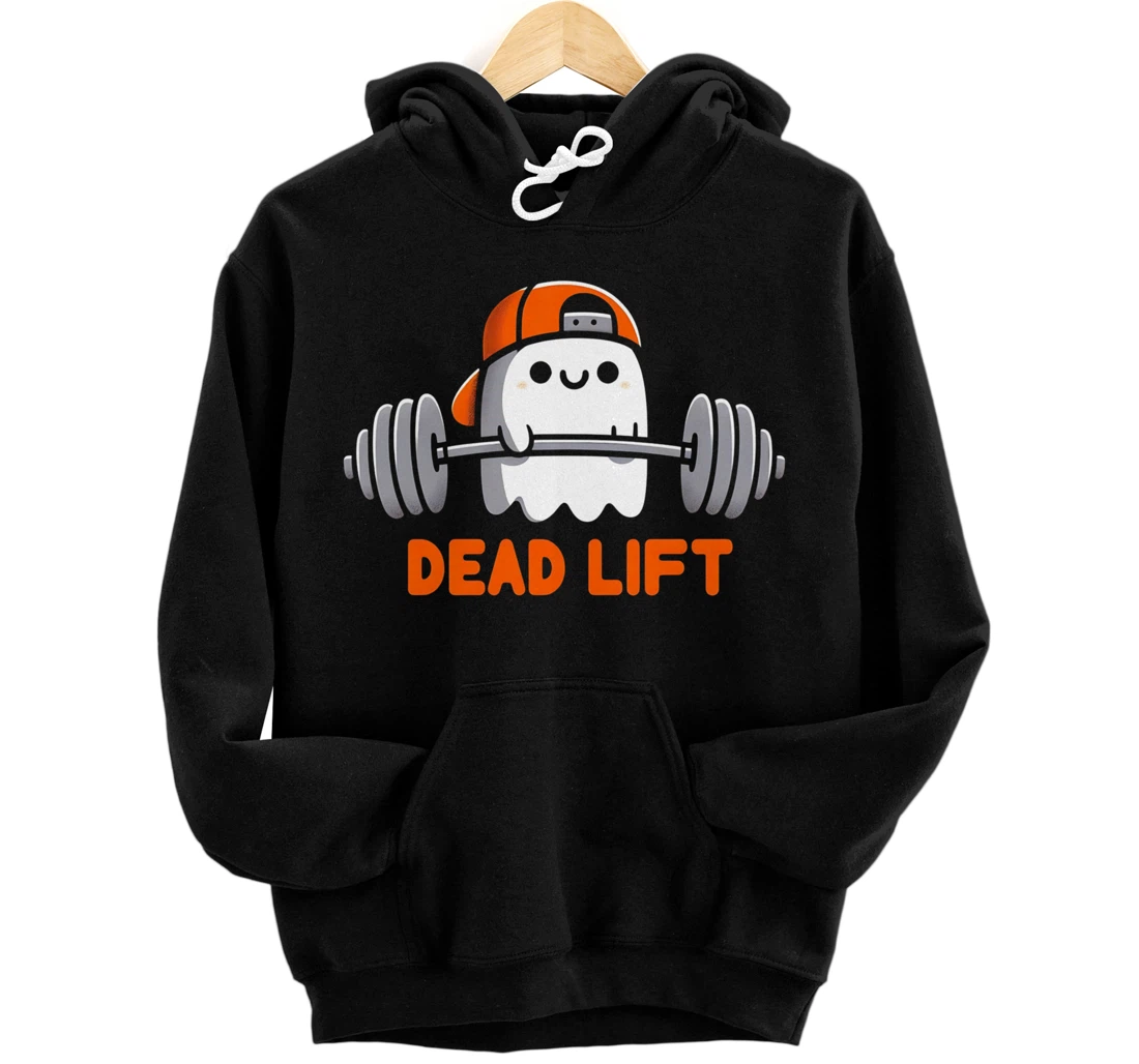 Personalized Ghost Dead Lift Halloween Gym Funny Gymer Weightlifting Pullover Hoodie