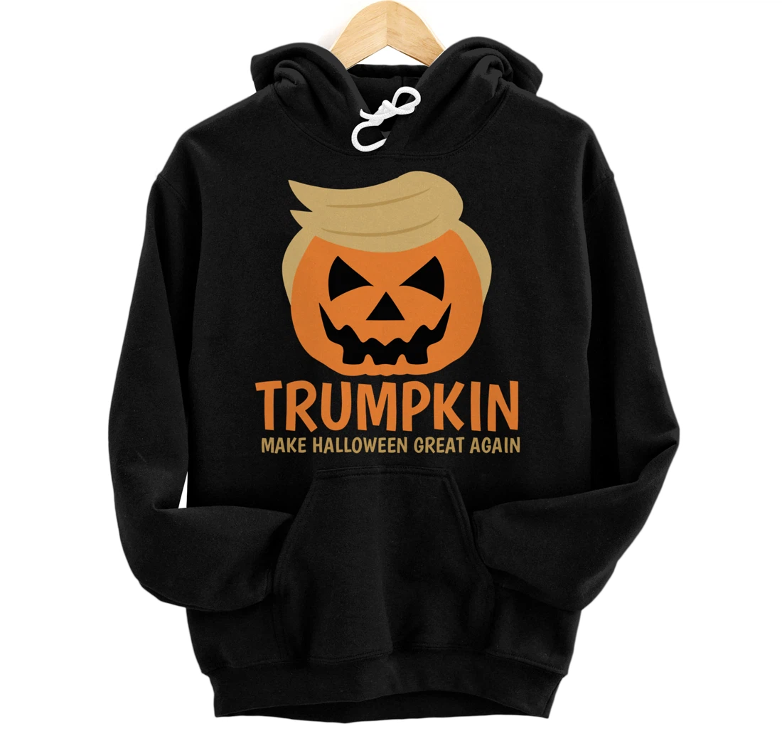 Personalized Trumpkin Make Halloween Great Again Funny Trump Halloween Pullover Hoodie