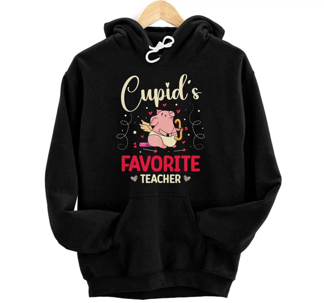 Personalized Cupid's Favorite Teacher Professor Valentines Day Pullover Hoodie