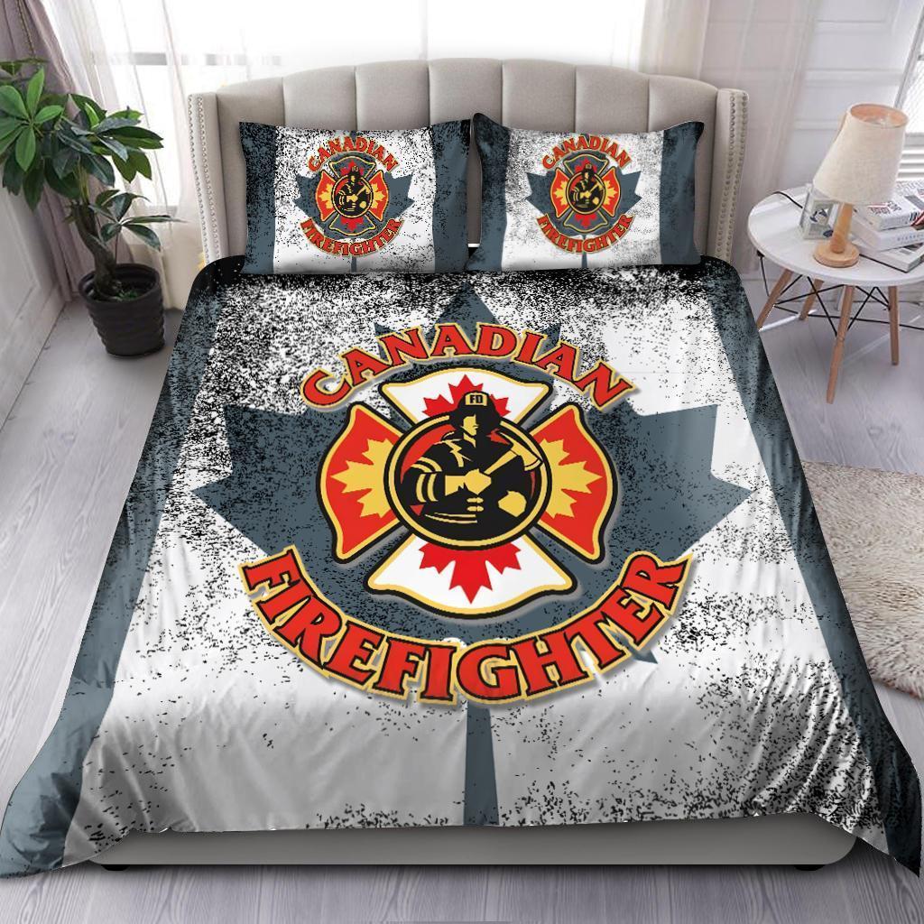 Love Firefighter Bedding Set DQB - Bedding Set, Duvet Cover, Quilt, Pillow, Blanket