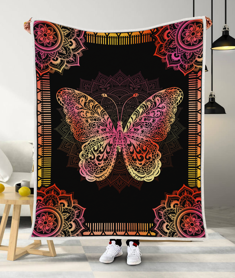 Butterfly Bedding Set PD - Bedding Set, Duvet Cover, Quilt, Pillow, Blanket